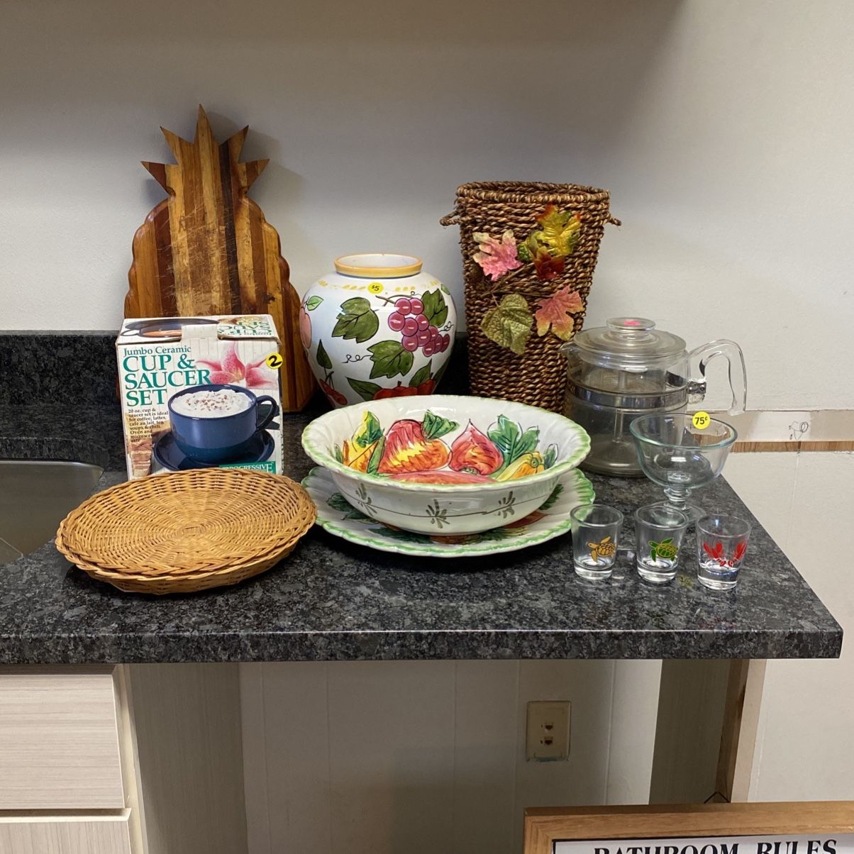 Italian Serving Dish And Group Of Items Kitchen And Collectibles