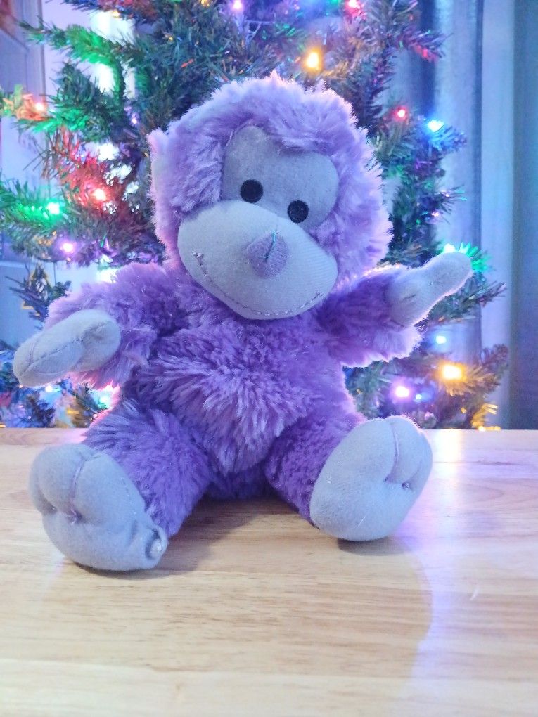 Purple Monkey Stuffed Animal Toy