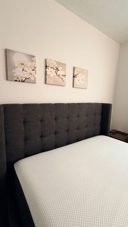 Queen_ Serta Extra Firm Mattress + MotoSleep Adjustable Base & Upholstered Bed