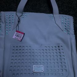 Velez For Leather Lovers Light Blue Bag