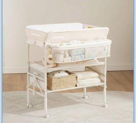 Maydolly Baby Changing Table, Maydolly Portable Foldable Changing Table, Waterproof Diaper Changing Station, Adjustable Height Changing Station, Mobil