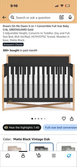 Dream on Me 5-in-1 Bed