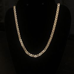 14k Gold Plated Mariner Chain 24”