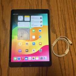 2021 iPad 9th Gen 64GB WIFI+Cellular with charging cable