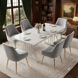 Brand new dining table with 6 chairs