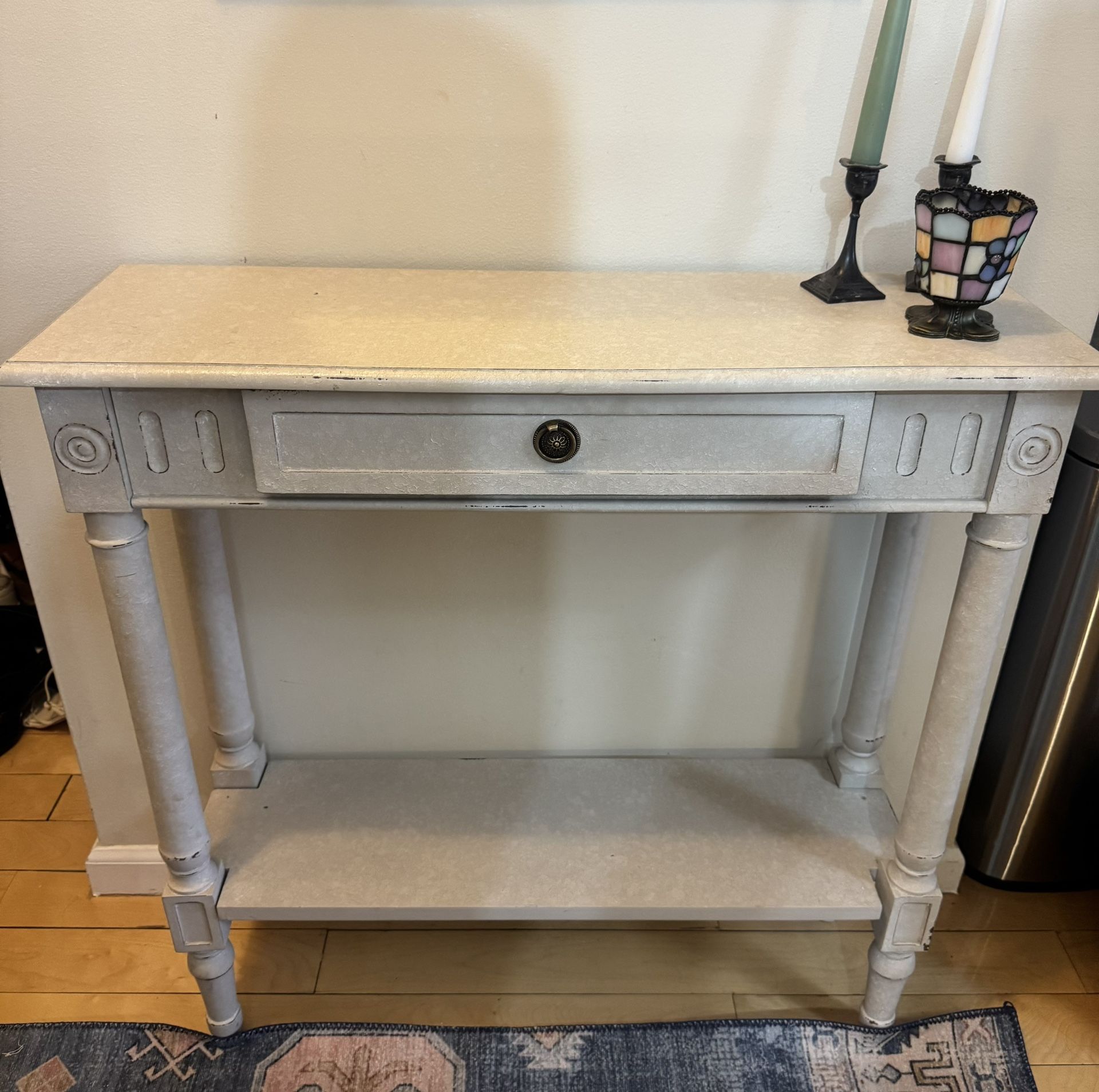 Entry Way Table - Distressed Wood