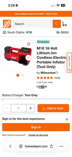 Milwaukee tire inflator