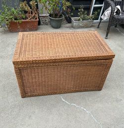 Vintage Wicker Chest