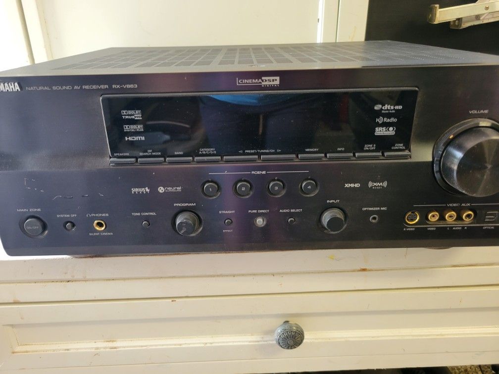 Yamaha RX-V863 Natural Sound 7.1 Channel 735 Watt HDMI Dolby TrueHD AV Receiver