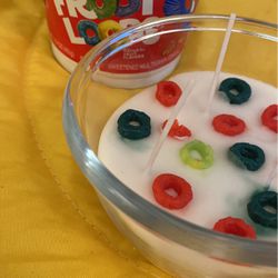 Candle Three wick Froot Loops Candle gift idea