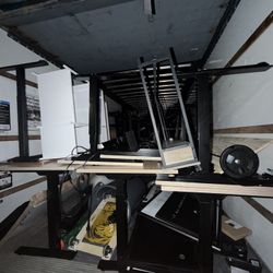 Office Chairs And Electrical Office Desk NOT FREE