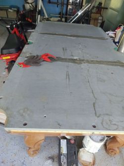 Pool Table Slate with Wood Frame