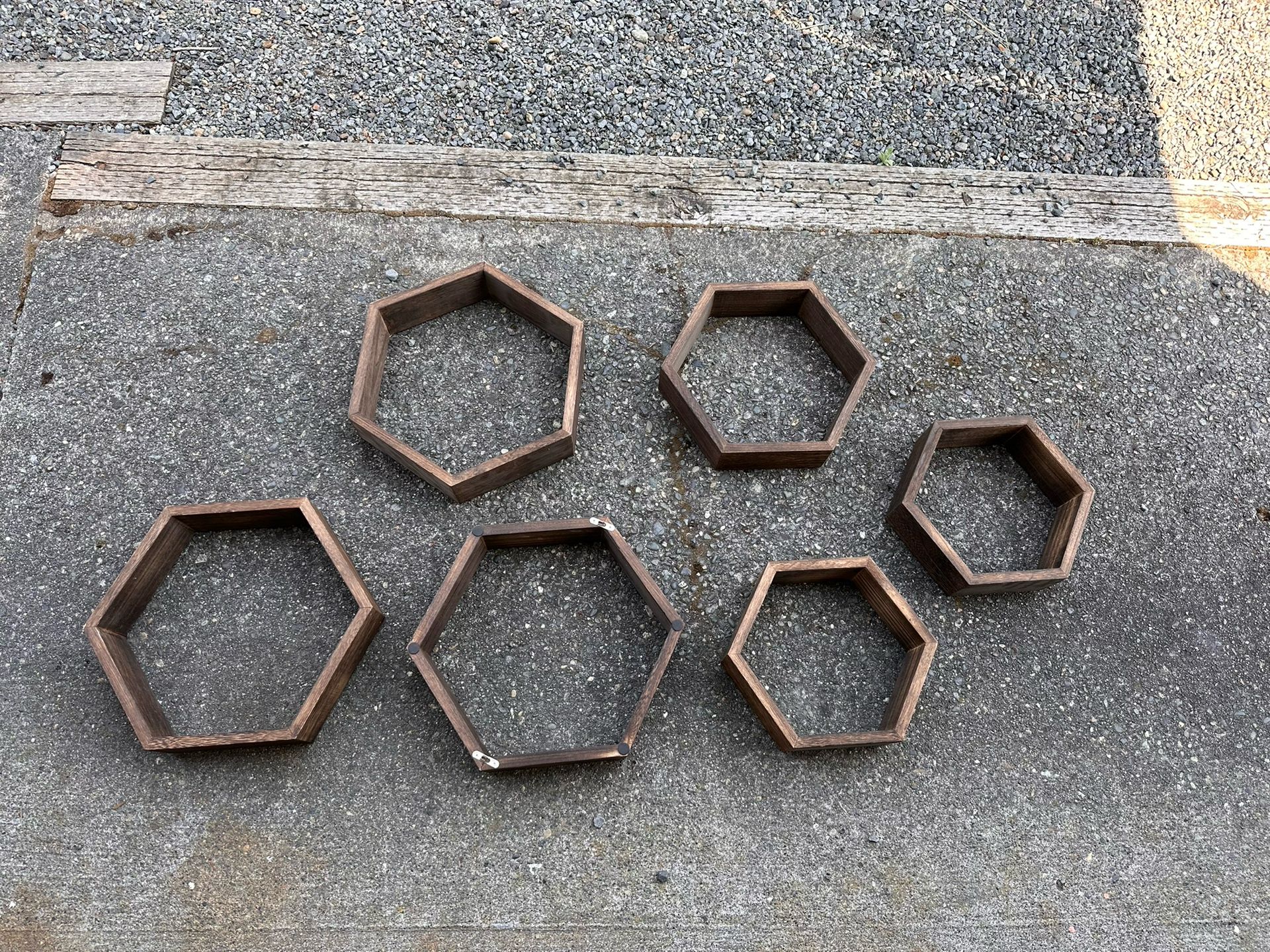 Hexagon Wall Shelves