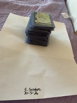 1964 Outer Limits Bubbles Inc. Trading Cards Lot 54 cards w/ No. 1 Television Terror. Cards are in good condition for this old and black border