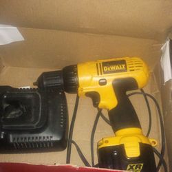 DeWalt drill with charger  universal charger also 