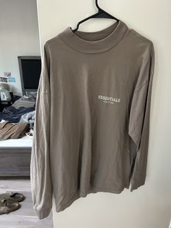 Essentials Fear Of God Long Sleeve Taupe Size Large