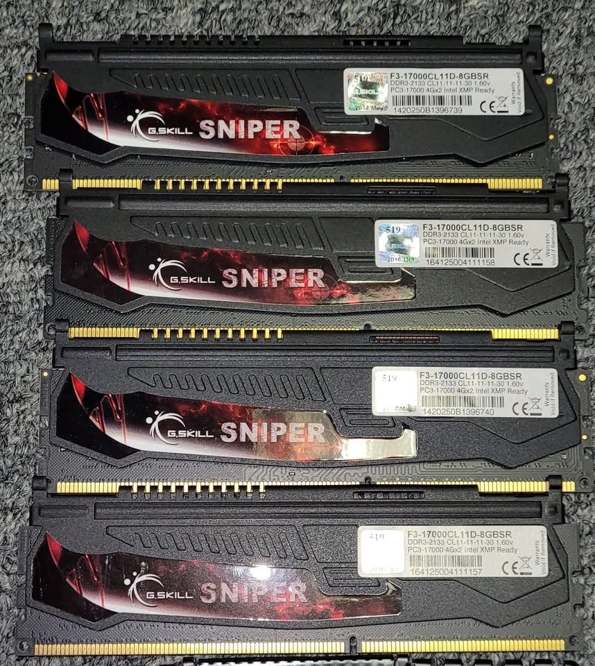 G.SKILL Sniper Series 16GB (2 x 4GB) DDR3 2133mhz