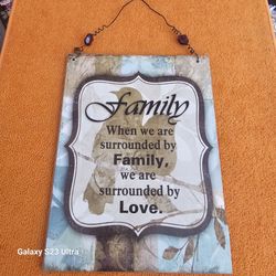 Family Quote Decorative Wall Hanging Sign