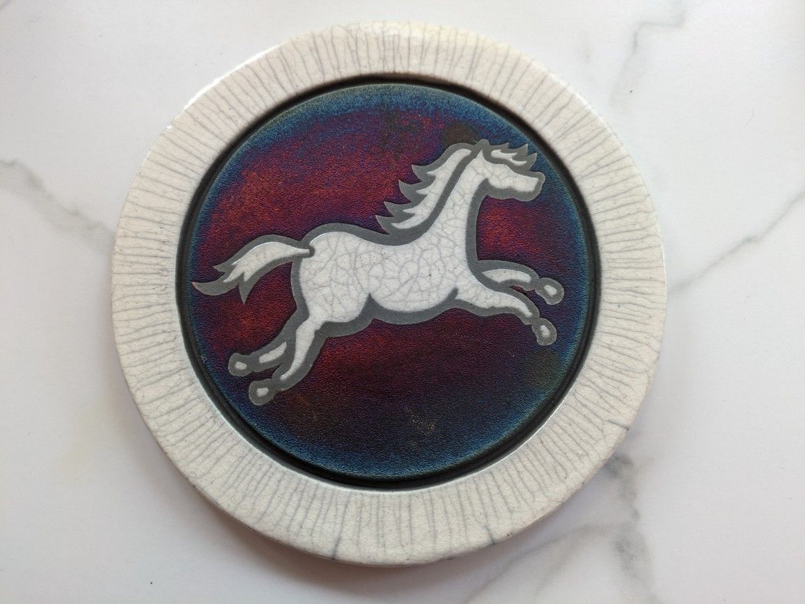 Raku Hand Painted Art