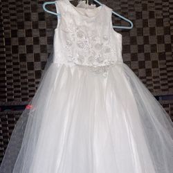 Girls’ White Dress