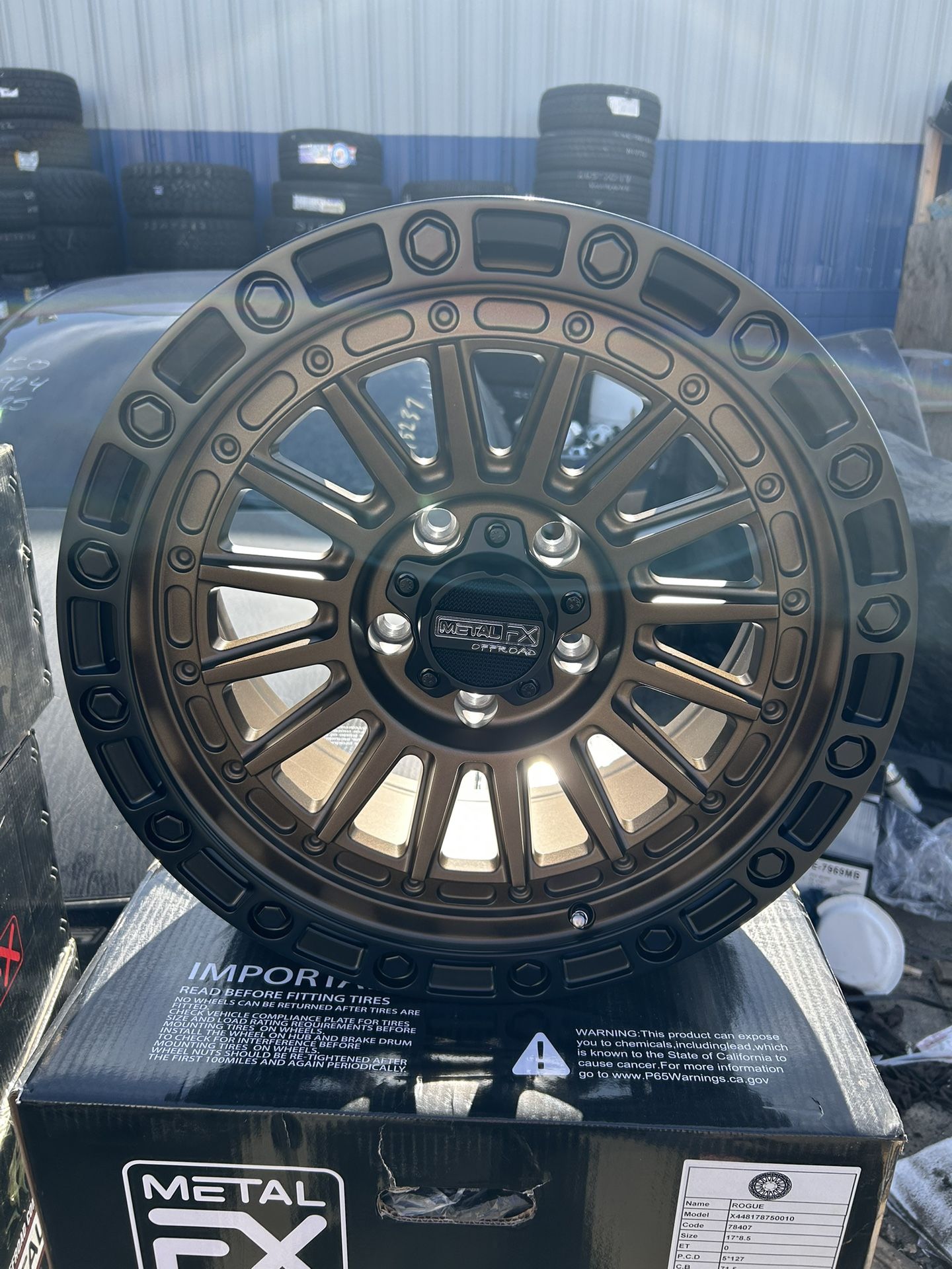 METAL FX OFFROAD ROGUE 5x127 Size 17x8.5 ET: 0mm BRONZE/SATIN BLACK