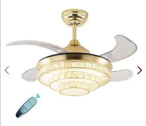 Dodopen Crystal Ceiling Fan