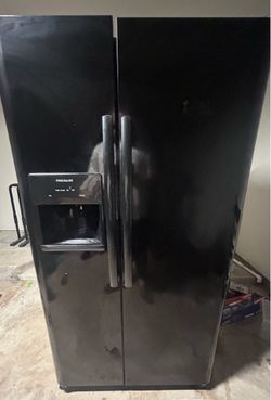 Frigidaire Refrigerator Black Side by Side