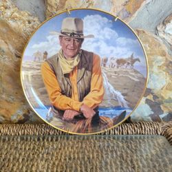 John Wayne, Rugged Horseman Collector Plate