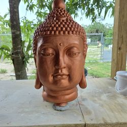 Concrete Buddha Head