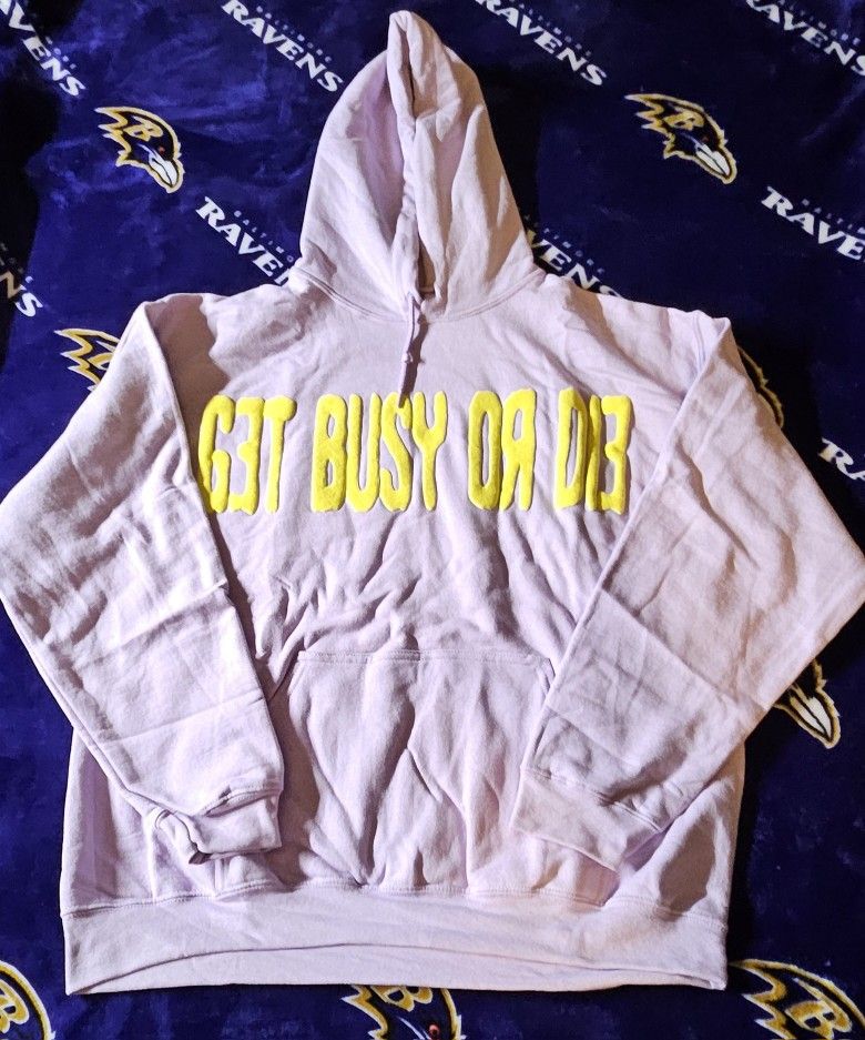 Men's Get Busy or Die $NOT Hoodie Size L
