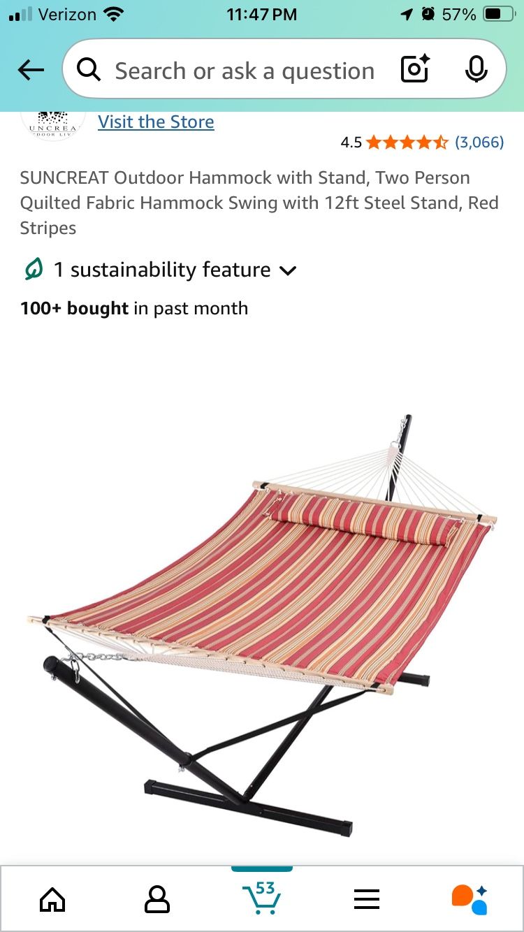 Hammock With Heavy Duty Stand