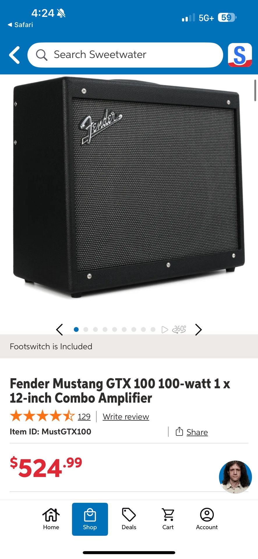 Fender Mustang GTX 100