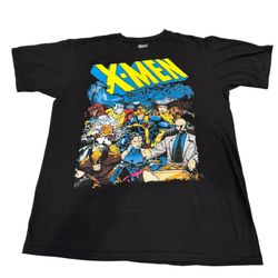 Marvel XMEN Shirt Size M Mens Comics Wolverine Cyclops Beast Black
