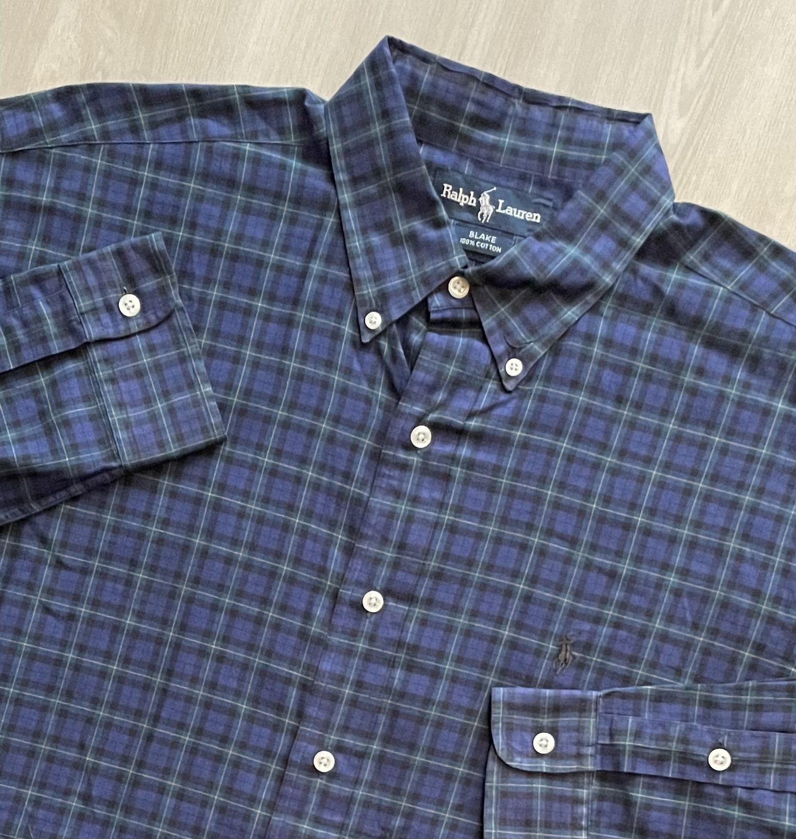  Vintage Polo Ralph Lauren Flannel Colorful Plaid Blake Button Down  Mens Large