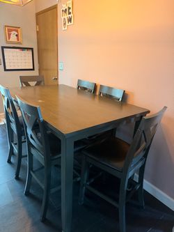 Wood table and chairs