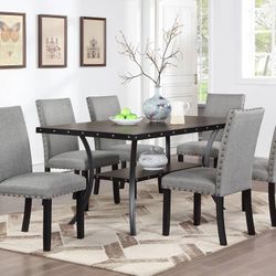 Dining Table Set With 6 Chairs 
