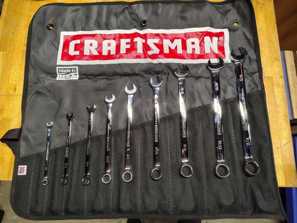 Craftsman Industrial Wrench Set SAE