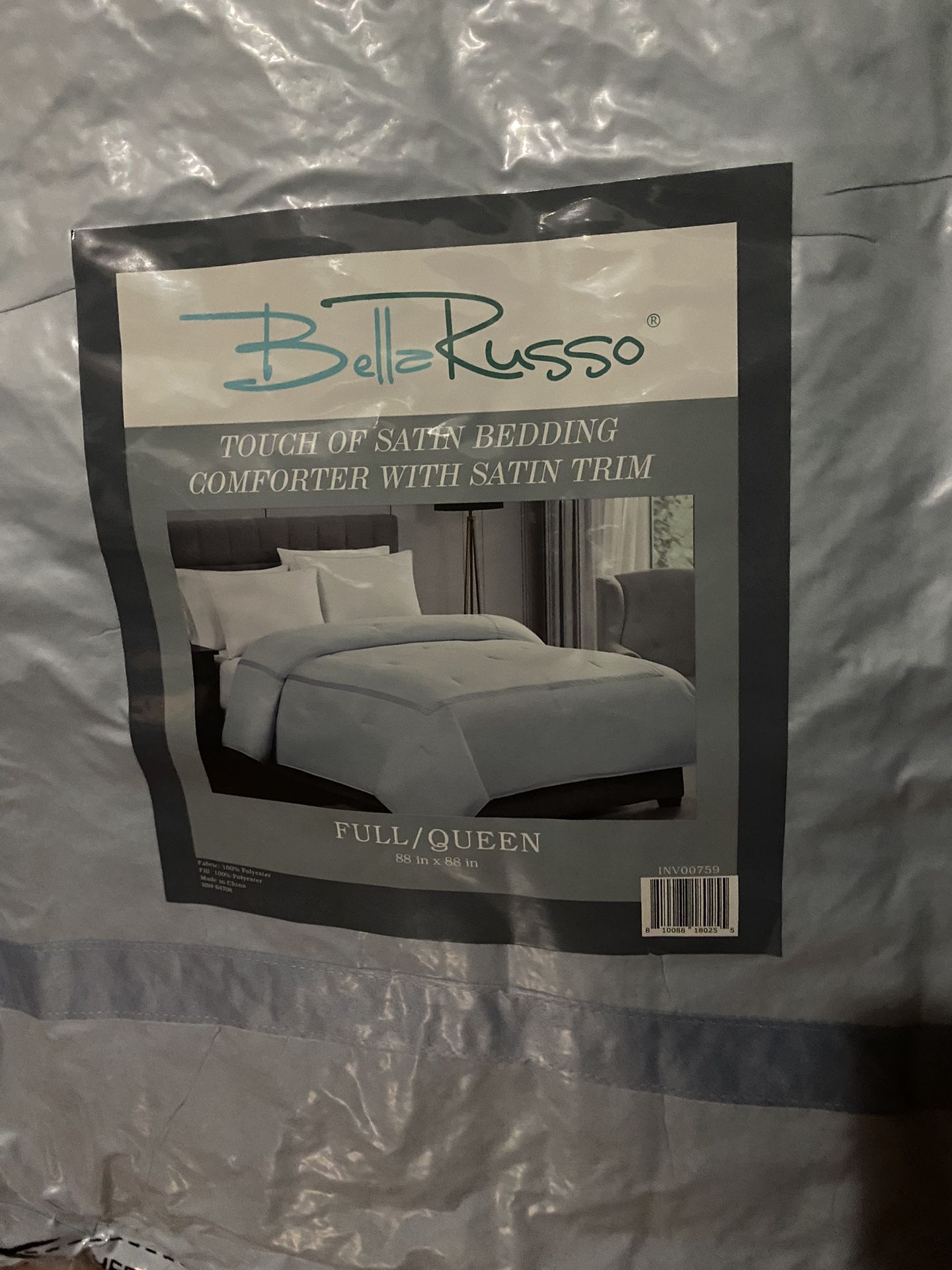 Bella Russo Touch of Satin Bedding Comforter With Satin Trim