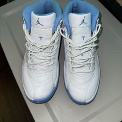 Men’s  Air Jordan 12 Retro - White & Baby Blue
