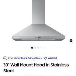 Samsung 30" Stainless Steel Range Hood *new