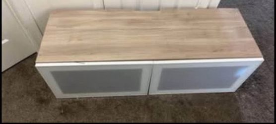 Glass Door TV console