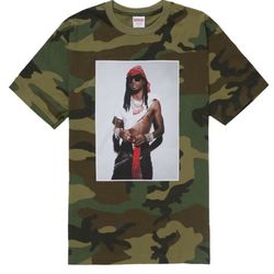 Supreme Playboi Carti Tee Woodland Camo Size Large