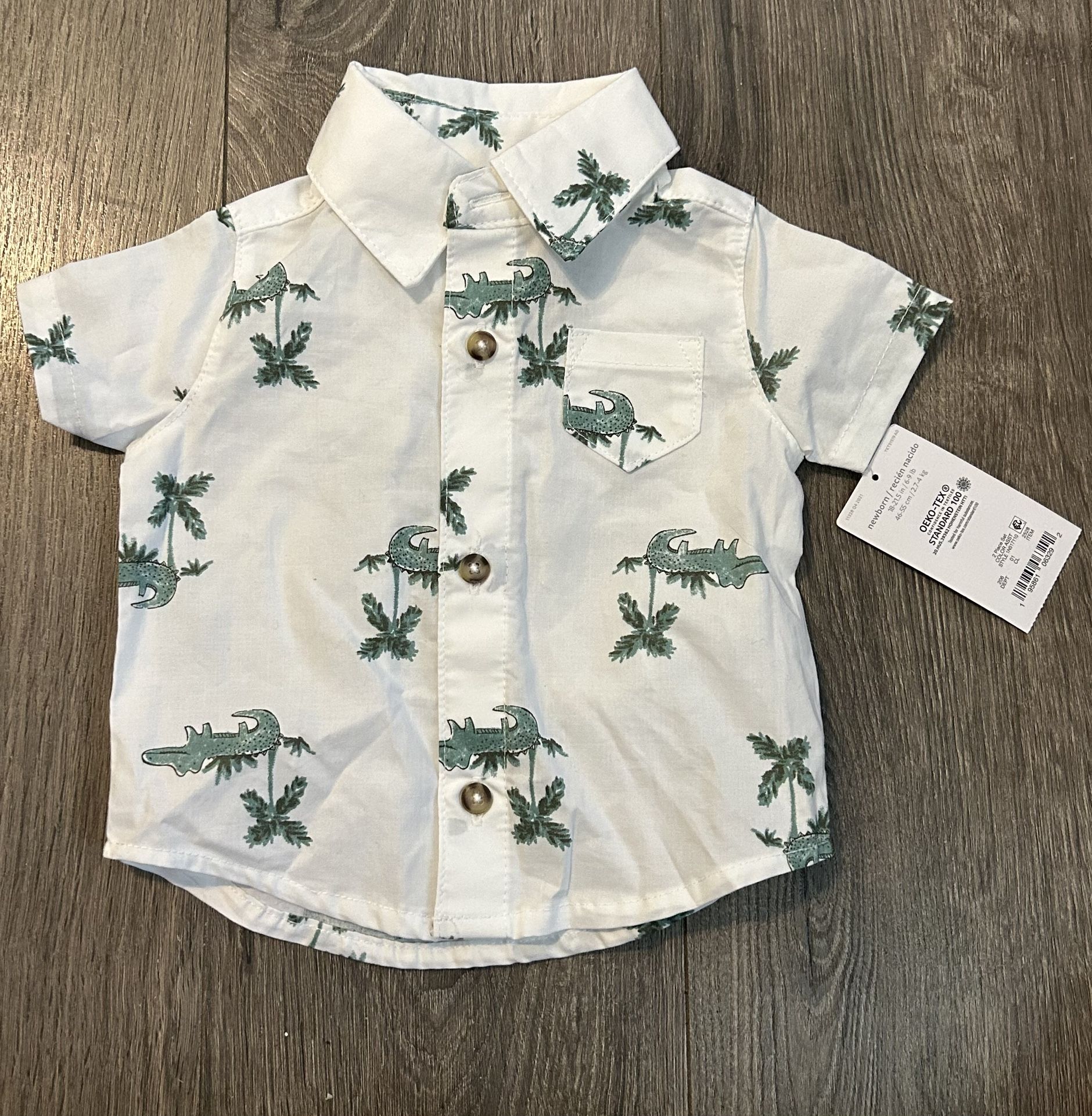 Carter’s Newborn Button Up Shirt New
