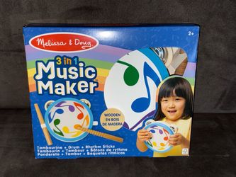 New Melissa & Doug 3 In 1 Music Maker