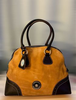 Dooney & Bourke Suede Domed Satchel W/ dust bag