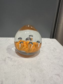 Vintage Murano Controlled Bubble Paperweight 