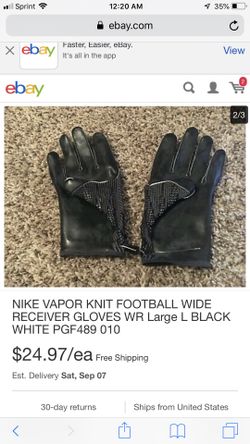 Nike football hotsell gloves ebay