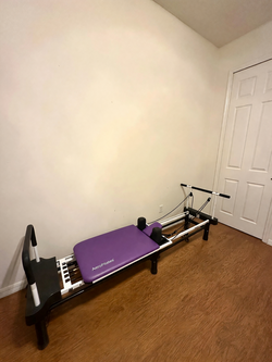 AeroPilates Reformer with Elevated Stand and Jumpboard in good condition