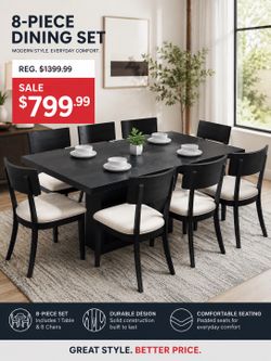 7 pcs dining  set