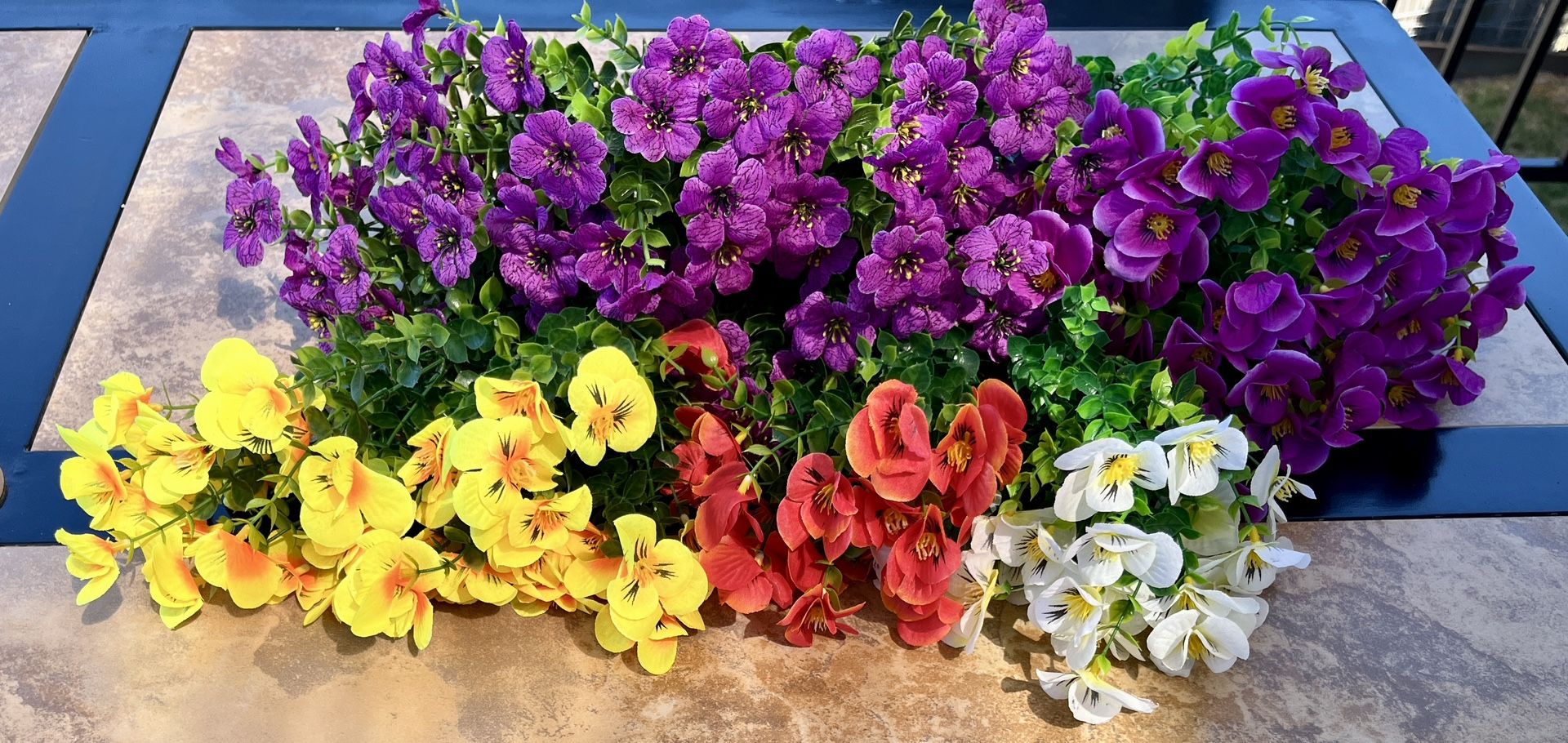 NEW! Flower Picks-Indoor/Outdoor (Artificial/Faux) Flowers as Seen on IG. 11 Picks total. 7 Stems per Pick.